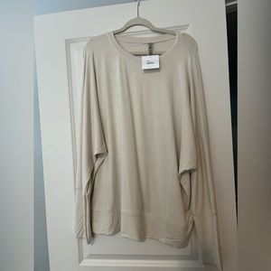 mono b lightweight cream sweater, NWT, 2XL